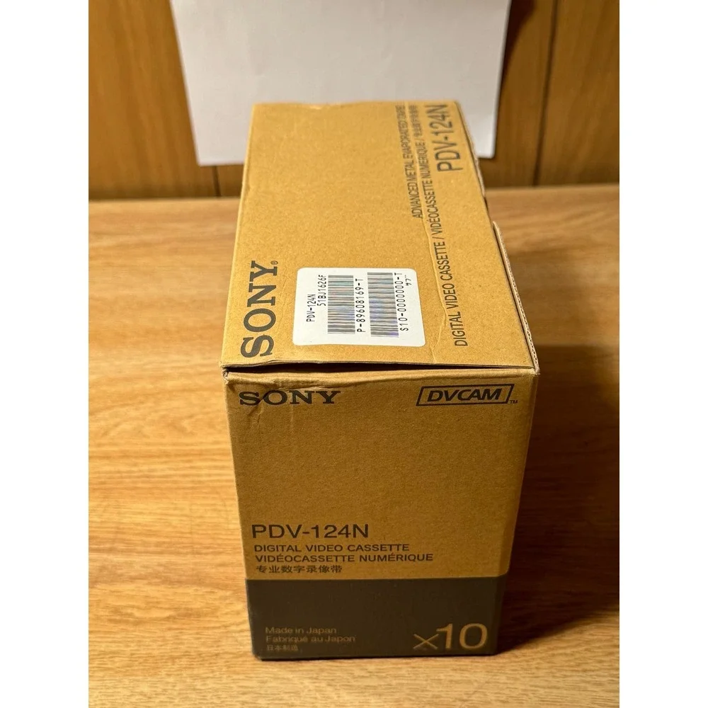 NEW 10‎ Sony PDV-124N Digital Video Cassettes DVCAM 124 Minutes Unused